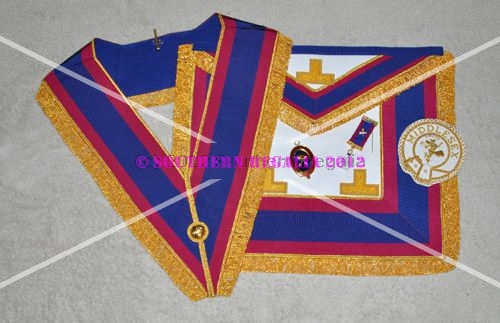 Mark Provincial Full Dress Apron Badge & Collar - Leather